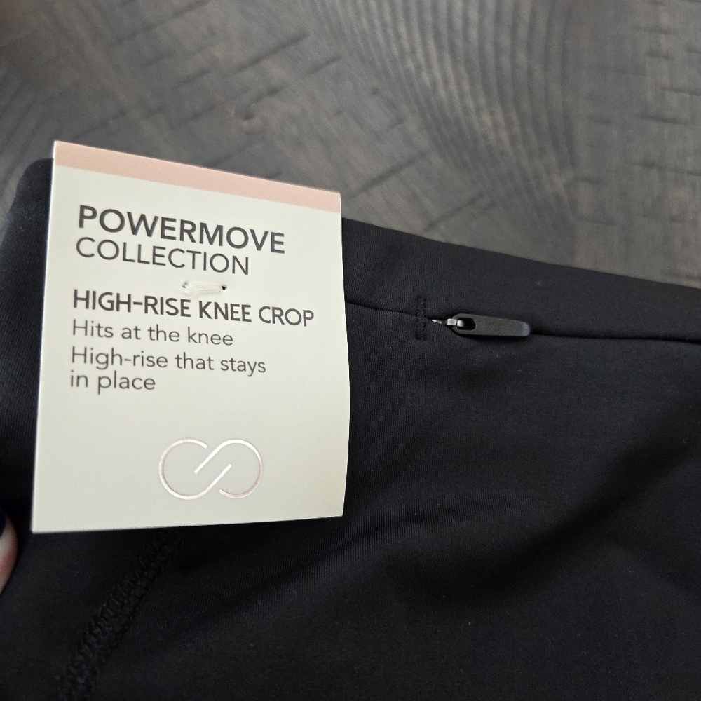 CALIA by Carrie Underwood PowerMove High Rise Knee Crop Leggings XS NEW Black - Picture 11 of 15